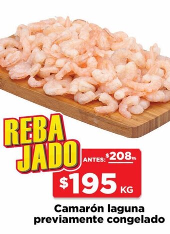 Camarón Laguna Previamente Congelado