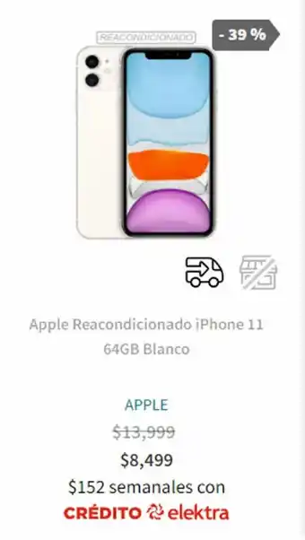 iPhone 11 64Gb Blanco