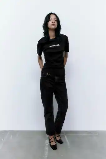 ZARA Camiseta texto oferta