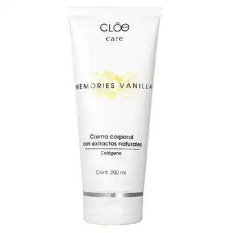 Crema corporal cloe care memorias vainilla 200ml 1carv21006vai