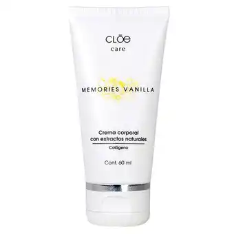 Crema corporal cloe care memorias vainilla 60ml 1carv21005vai