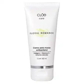 Crema hidratante para manos cloe care romance floral 60ml 1carv21001flo