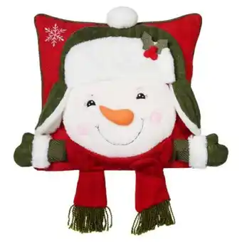 Sam's Club Cojín navideño member's mark muñeco de nieve oferta