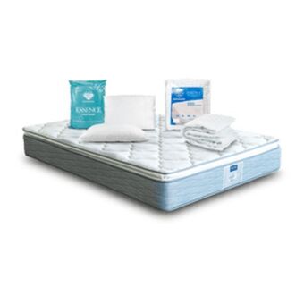 El Bodegón Colchon restonic marin matrimonial+2 pack almohadas peach+protector oferta