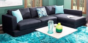 Muebles Dico Sala modular derecha stella azul marino oferta