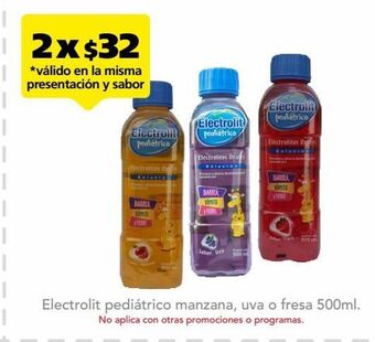 Farmacia San Pablo Electrolit pediátrico manzana 500 ml oferta