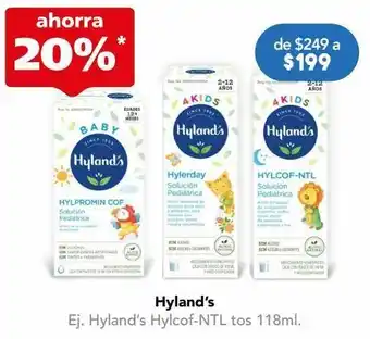 Farmacia San Pablo Hyland's hylcof-ntl pediátrico noche, alivio de congestión, goteo nasal, estornudos, tos 118 ml oferta