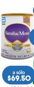 Farmacia San Pablo Similac mom ácido fólico, hierro, vitamina d, calcio y dha en polvo sabor vainilla 400 g oferta