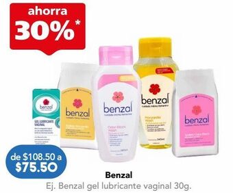 Farmacia San Pablo Benzal gel lubricante vaginal con manzanilla y aloe 30 g oferta
