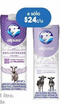 Alpura deslactosada light leche líquida 1 l