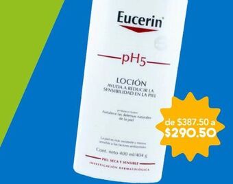 Farmacia San Pablo Eucerin ph5 loción para piel seca y sensible 400 ml oferta