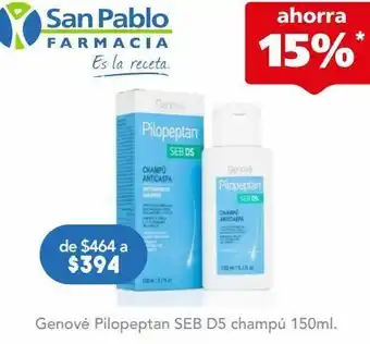 Genové pilopeptan seb ds shampoo anticaspa 150 ml