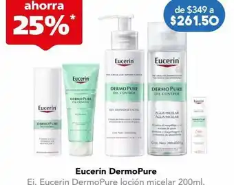 Farmacia San Pablo Eucerin dermo pure oil control agua micelar 200 ml oferta