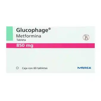 Glucophage 850 mg 60 tabletas