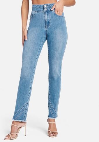 Bebe High waist seam detail slim leg jeans oferta