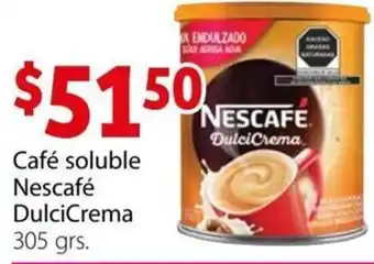 Soriana Mercado Café Soluble Necafé DulciCrema 305g oferta