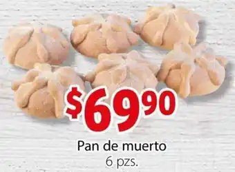 Soriana Mercado Pan de Muerto 6pzs oferta