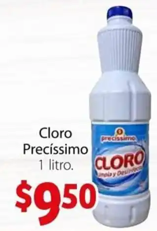 Soriana Mercado Cloro Precíssimo 1L oferta
