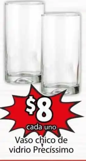 Soriana Mercado Vaso Chico de Vidrio Precíssimo oferta