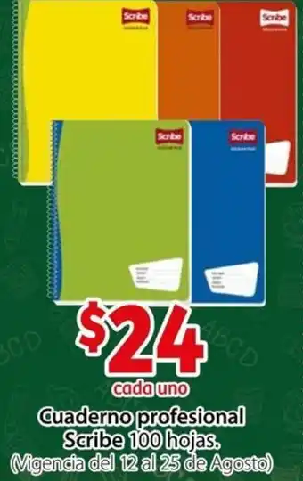 Cuaderno Profesional Scribe 100 Hojas