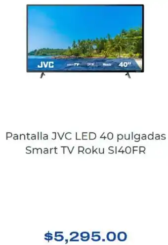 Chedraui Pantalla JVC LED 40 Pulgadas Smart TV oferta
