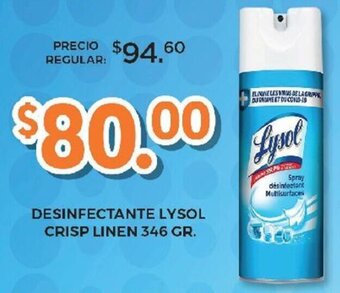 Desinfectante Lysol Crisp Linen 346g