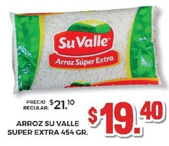 Arroz Su Valle Super Extra 454g