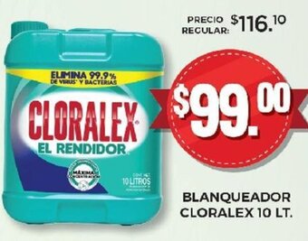 Blanqueador Clorarex 10lt