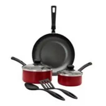 Almacenes Anfora Batería marília 7 piezas de aluminio rojo tramontina oferta