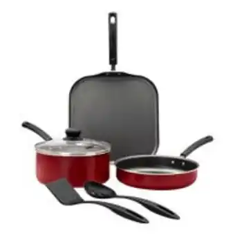 Almacenes Anfora Batería marília 6 piezas aluminio rojo tramontina oferta