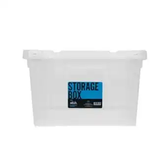 Caja de plástico 35l stuk transparente cn ruedas