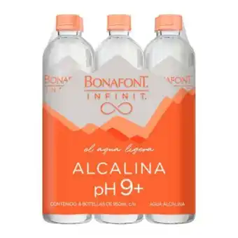 Sam's Club Agua alcalina bonafont infinit 6 pzas de 950 ml c/u oferta