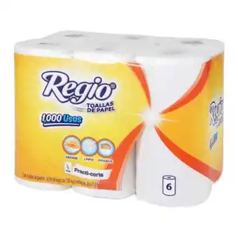 Sam's Club Toallas de papel regio 1000 usos con 6 rollos oferta