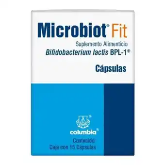Suplemento alimenticio microbiot fit 15 cápsulas