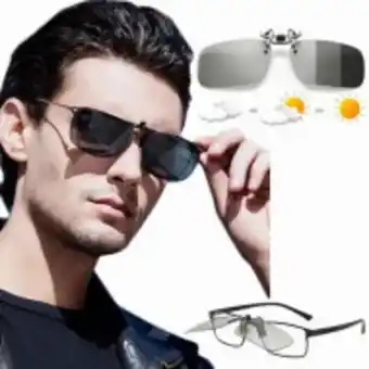 Clip elegante y conveniente para gafas de sol polarizadas
