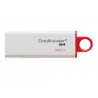 Fandeal Memoria usb kingston datatraveler g4 32gb 3.0 blanco/rojo oferta