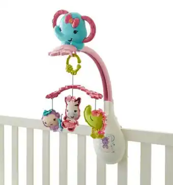 Mattel fisher-price móvil 3 en 1 amigos rosa drd69