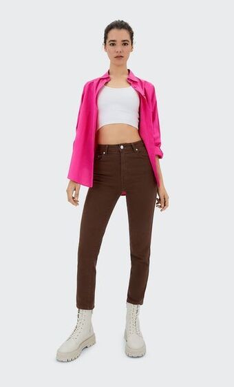 Stradivarius Jeans mom slim oferta