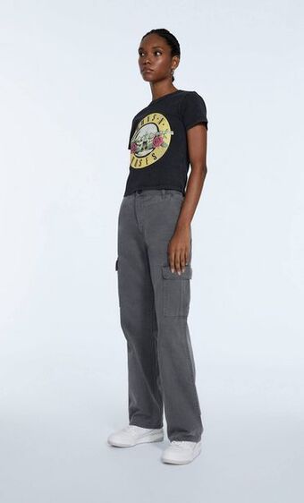 Stradivarius Pantalón cargo straight oferta