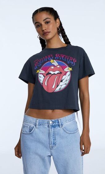 Stradivarius Camiseta rolling stones oferta