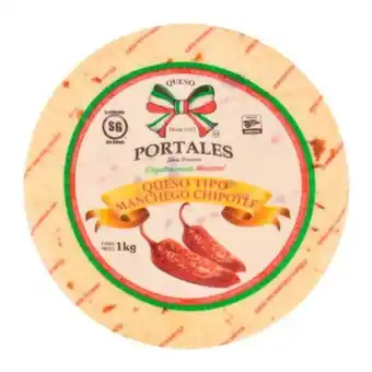 Queso manchego portales con chipotle 1 kg