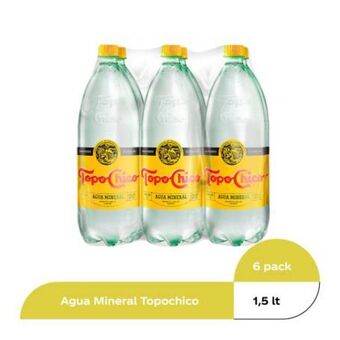Sam's Club Agua mineral topo chico 6 pzas de 1.5l c/u oferta