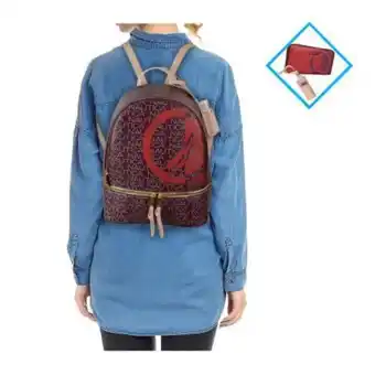 Sam's Club Backpack con cartera y charm para gel antibacterial nautica vino/ rojo oferta