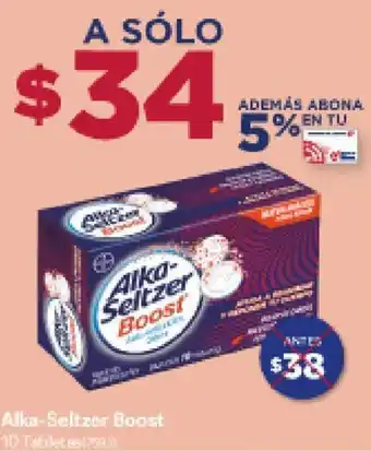 Alka-Seltzer Boost 10 tabletas