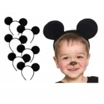 10 diademas orejas mickey mouse económicas fiesta infantil