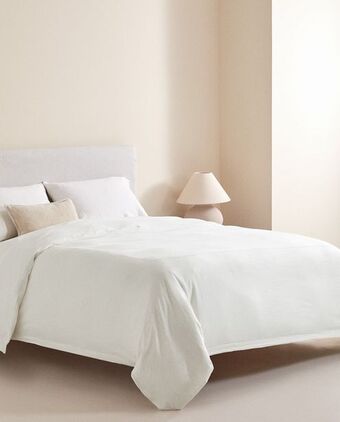 ZARA HOME Funda nórdica lino bordados oferta