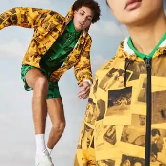 Chamarra con cierre unisex lacoste live x polaroid