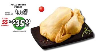 Soriana Mercado Pollo Entero Fresco oferta