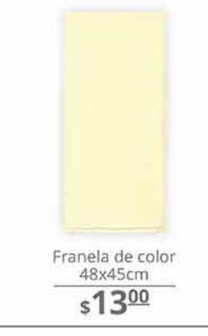 Franela de color 48x45cm