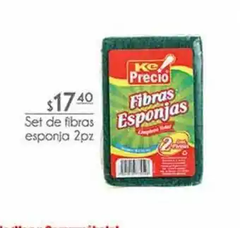 Set de fibras esponja 2pz